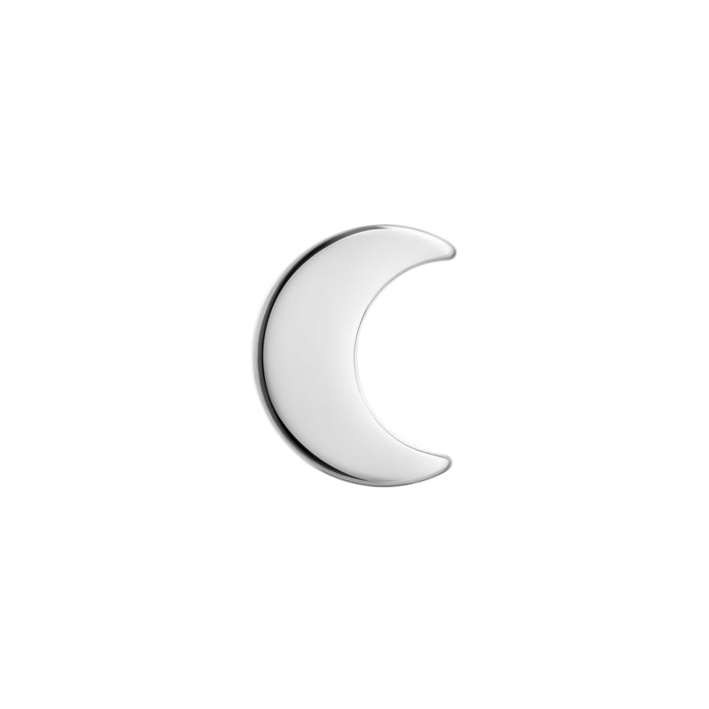 Crescent Moon Titanium Top - Threaded