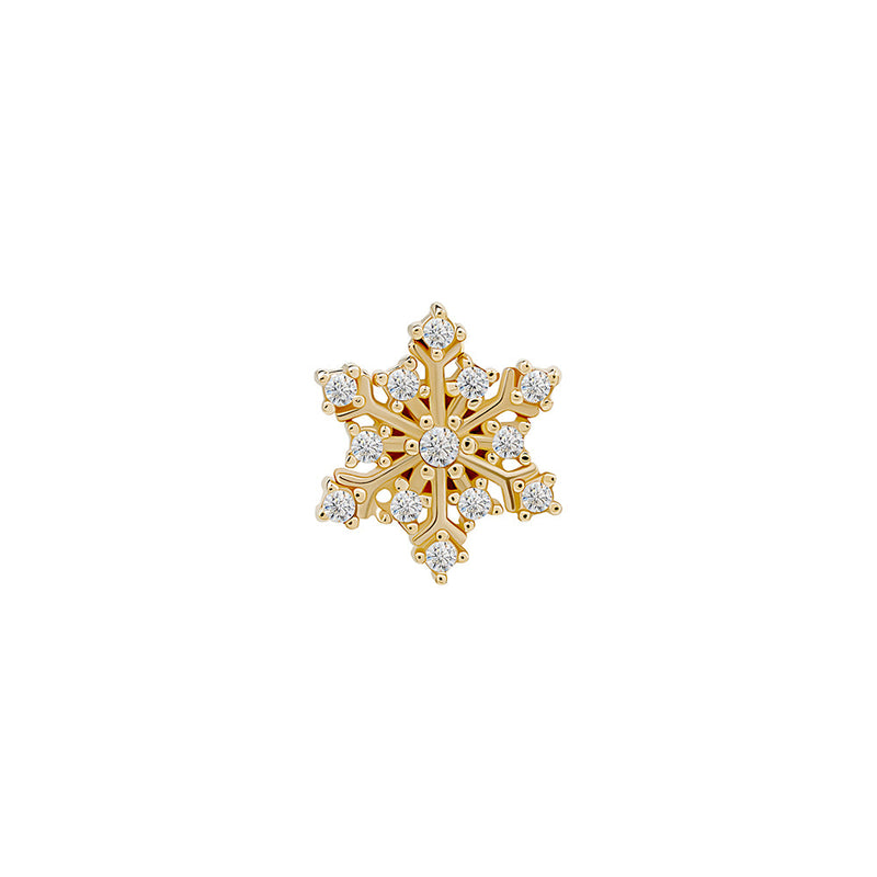 Gold Gemmed Snowflake Top - Threadless