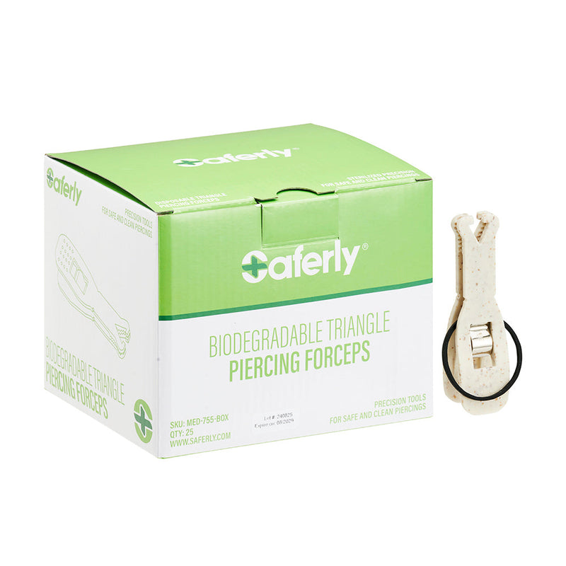 Saferly Triangle Biodegradable Piercing Forceps