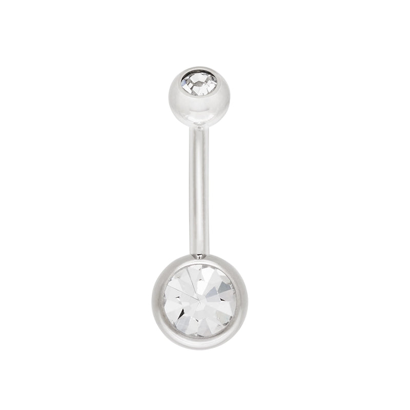Double Bezel Titanium Navel Curve