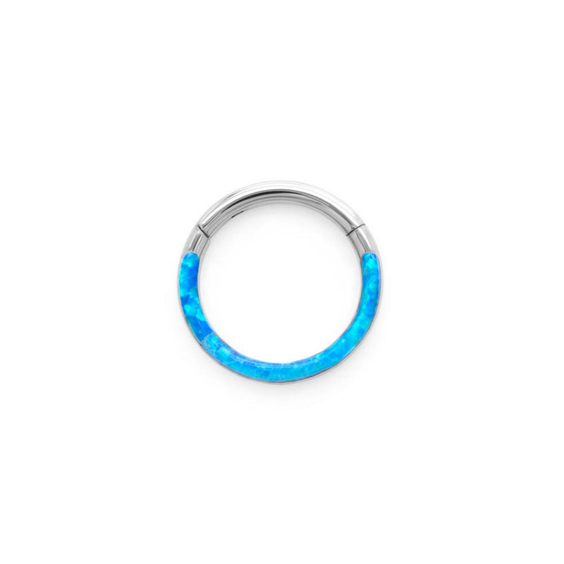 Semicircle Opal Titanium Clicker