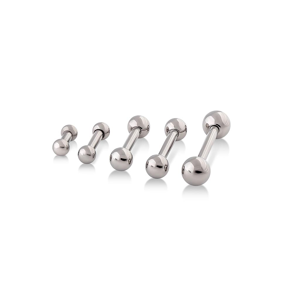 Straight Titanium Barbell - Threaded