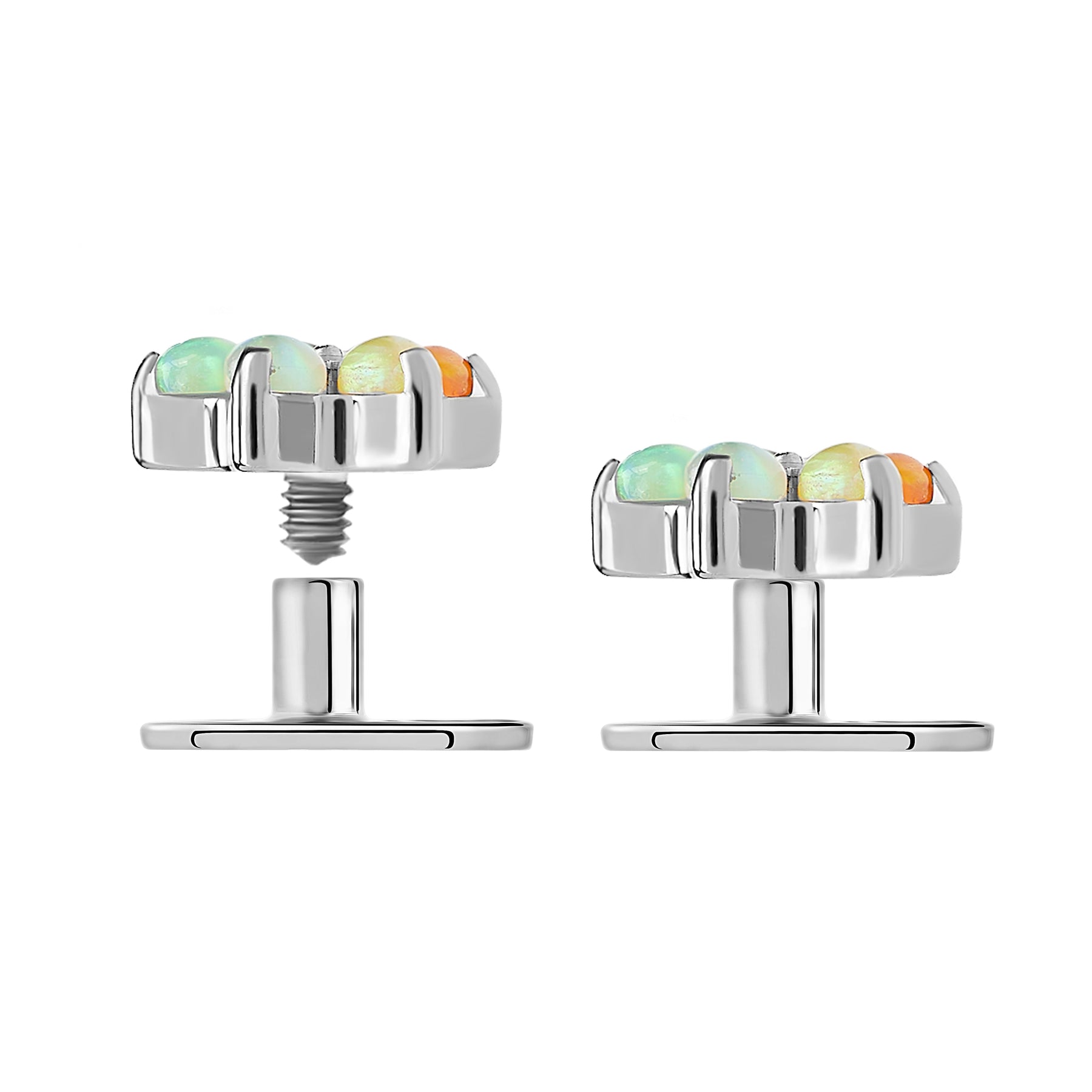 Titanium Dermal Anchor with Double-Hole Base