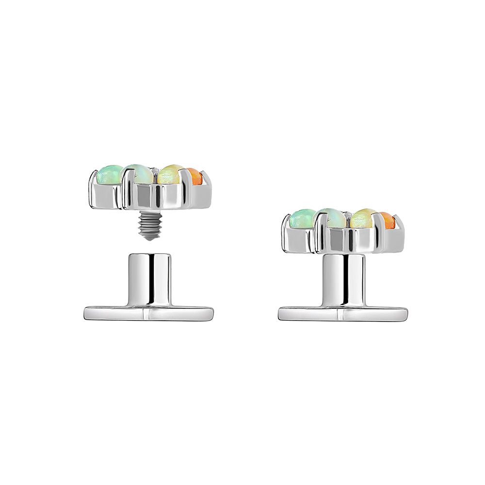 Titanium Dermal Anchor with 2-Hole Shorty Base