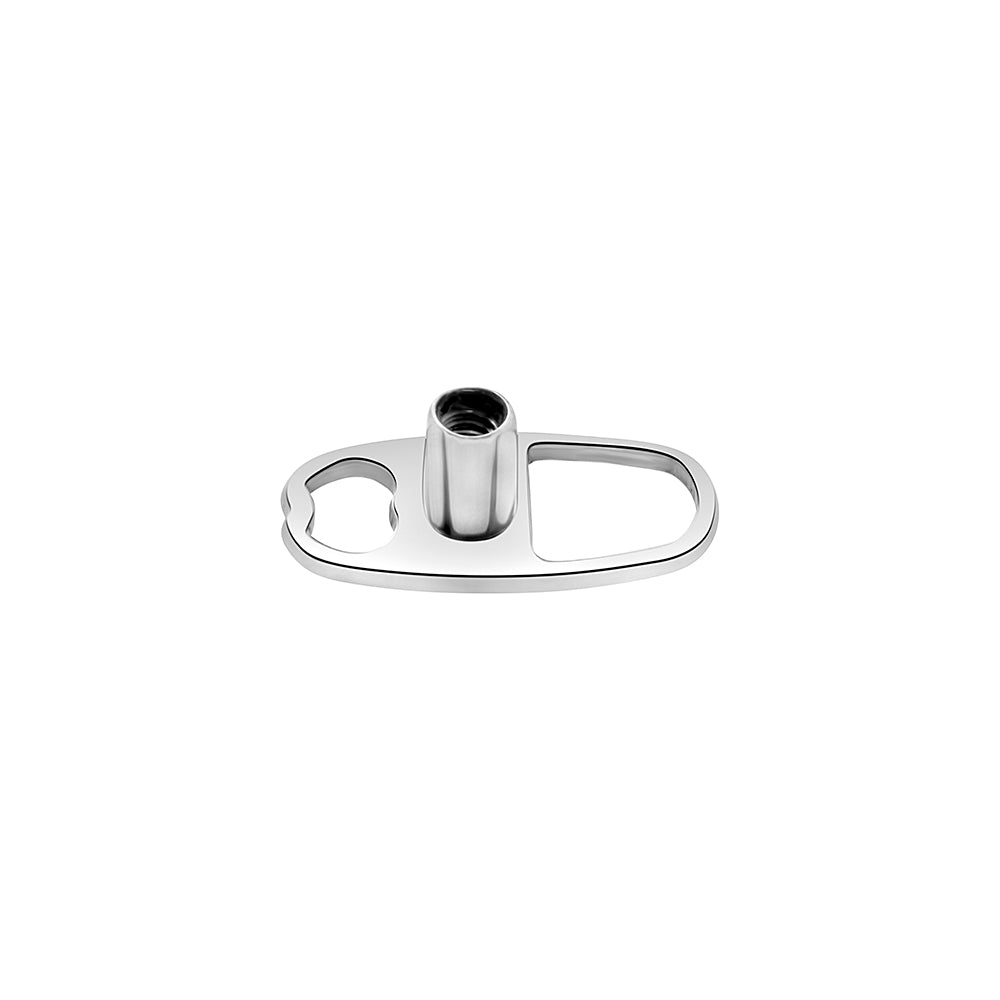 Dermal Titanium Anchor with 2-Hole Oval Base