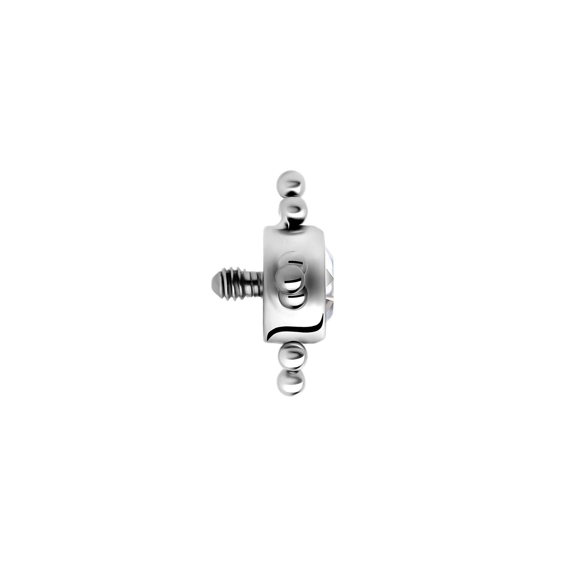 Orbital Micron Bead Cluster Titanium Top - Threaded