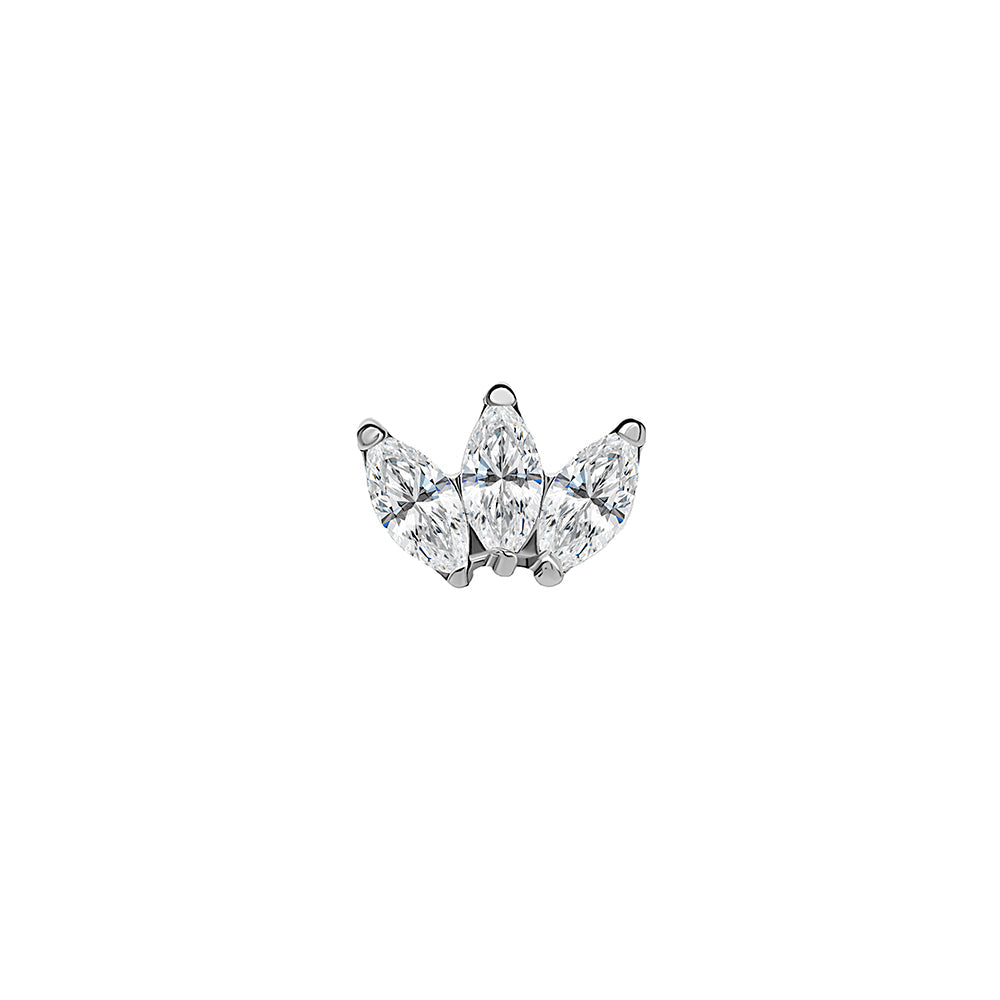 Marquise Fan Titanium Top - Threaded