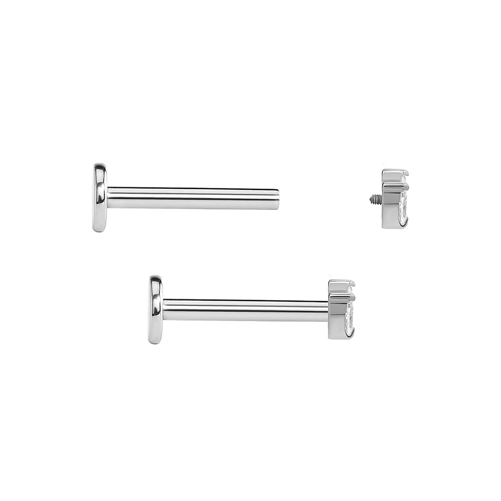 Marquise Fan Titanium Top - Threaded