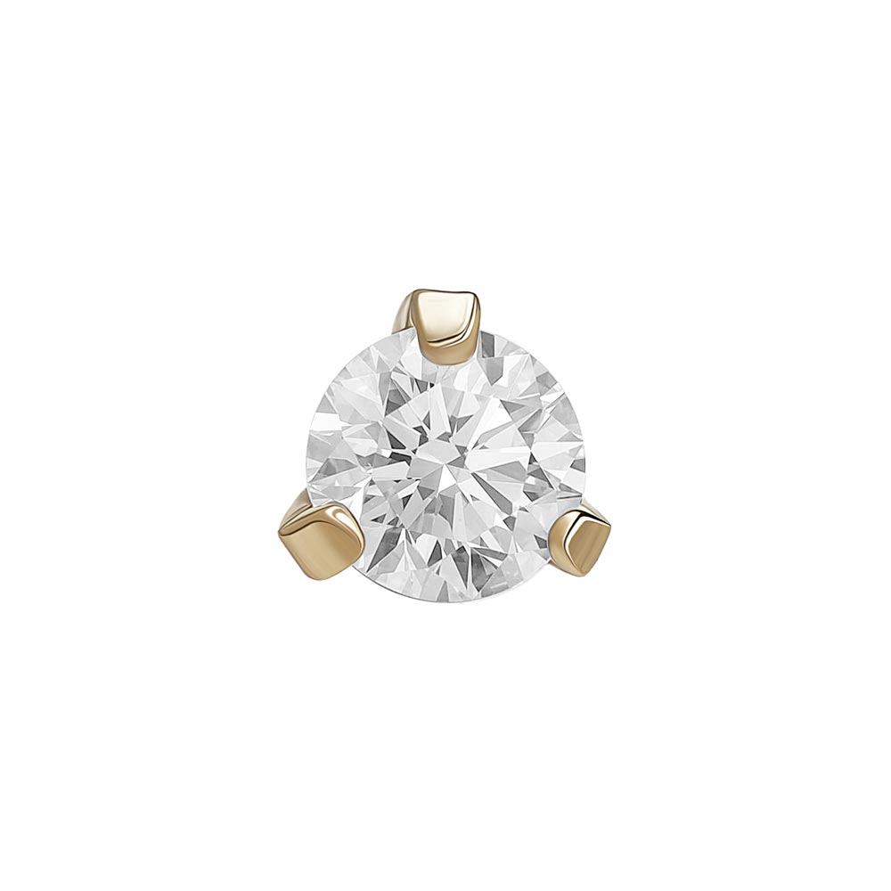 Gold Prong Gem Top - Threadless