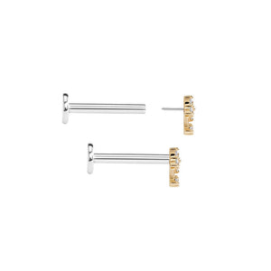 Gold Pendulum Top - Threadless