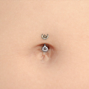 Gold Shining Moon Top - Threadless