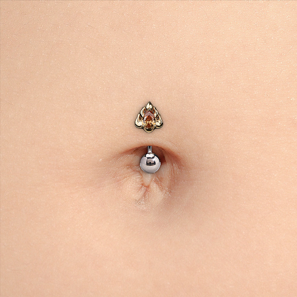 Gold Flaming Desire Top - Threadless