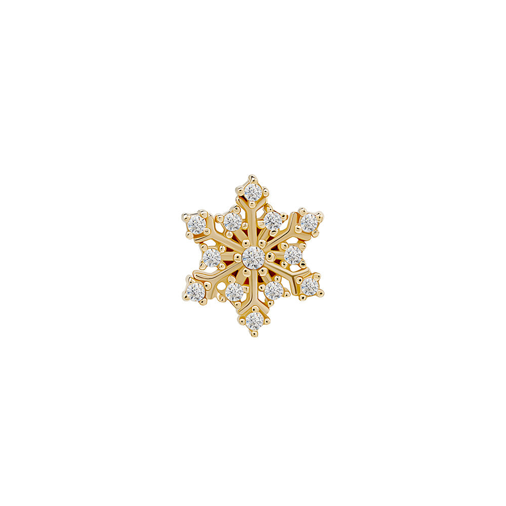 Gold Gemmed Snowflake Top - Threadless