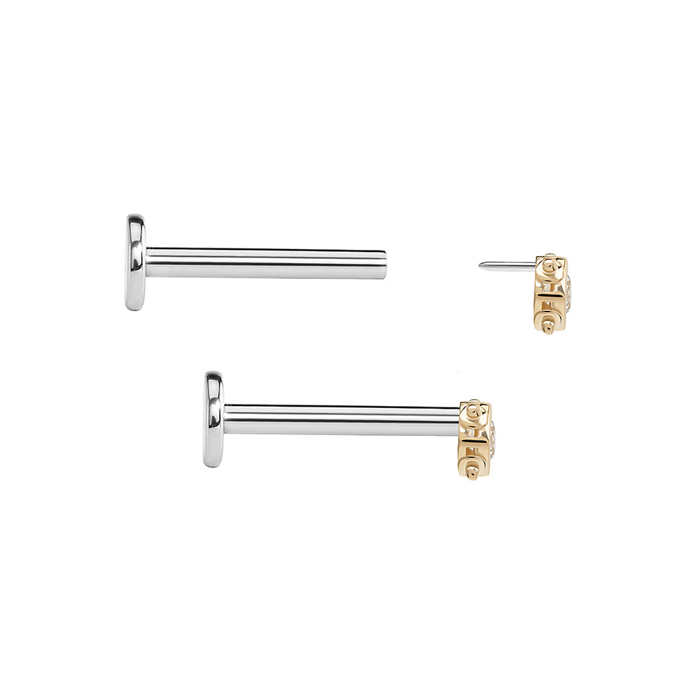 Gold Square Gem Top - Threadless