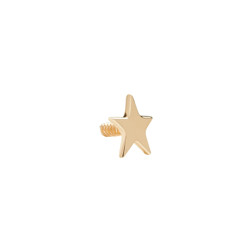 Flat Star Gold Top - Threaded