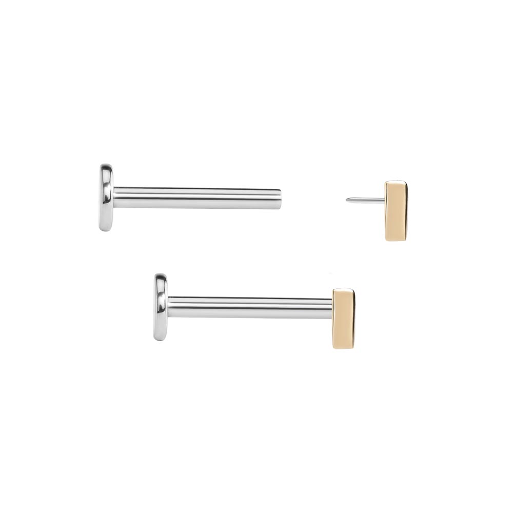 Gold Pear-Shaped Gem Top - Threadless