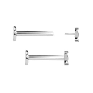 Barbed Wire Titanium Top - Threadless