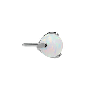Opal Ball Titanium Top - Threadless