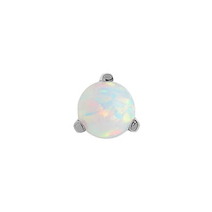Opal Ball Titanium Top - Threadless