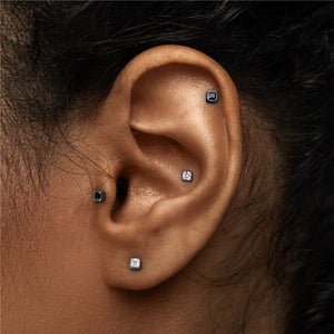 Princess Cut Titanium Top - Threadless