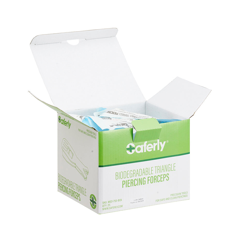 Saferly Triangle Biodegradable Piercing Forceps