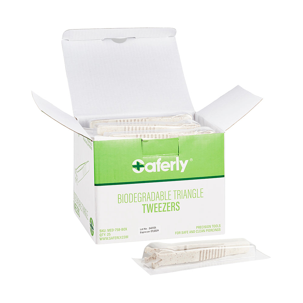 Saferly Medical Biodegradable Sterilized Tweezers
