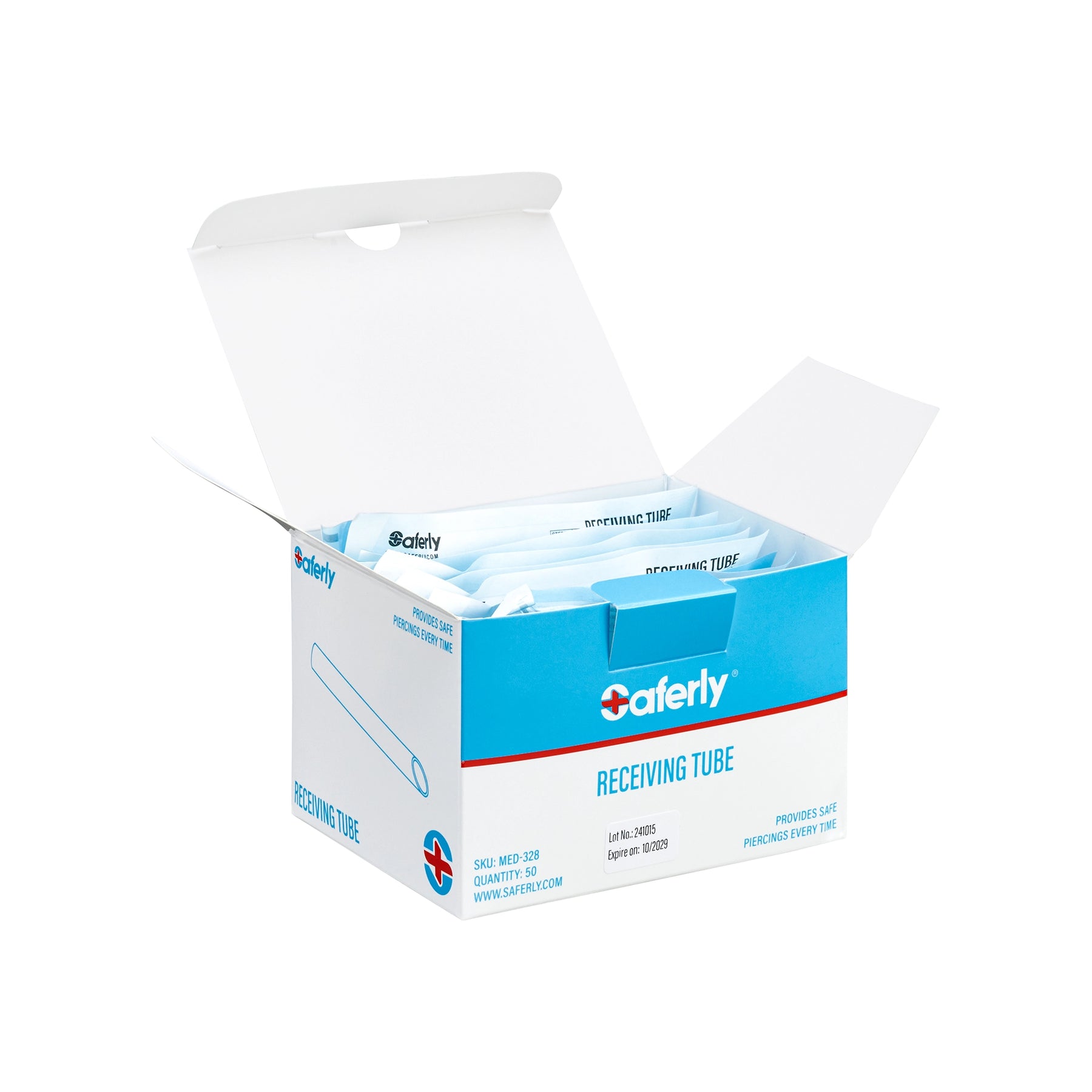 Saferly Plastic Disposable 0g Receiving Tubes