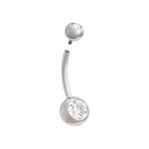 Double Bezel Titanium Navel Curve