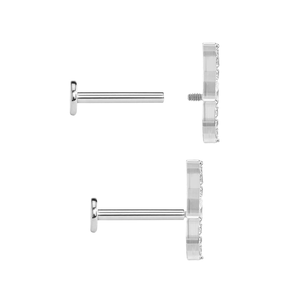 Gem Wave Titanium Top - Threaded