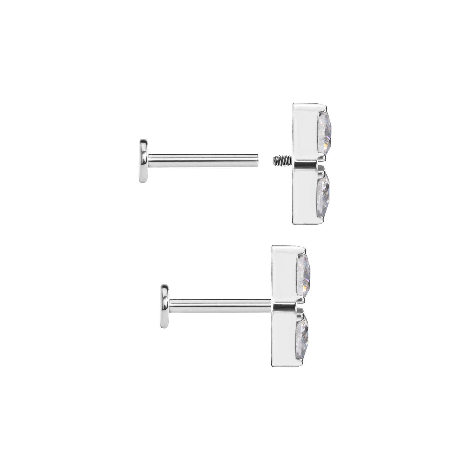Double Trillion Titanium Top - Threaded