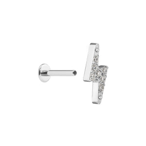 Gemmed Bolt Titanium Top - Threaded
