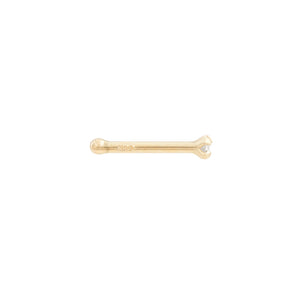Gold Genuine Diamond Nostril Stud