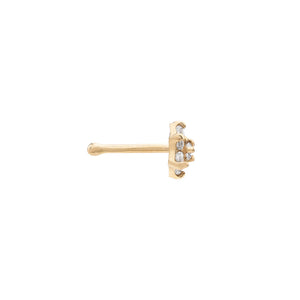 Gold Flower Nostril Stud
