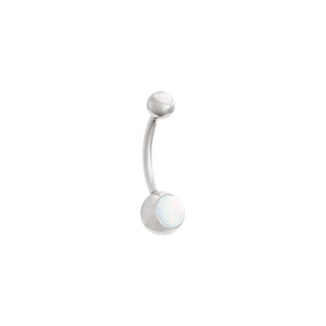 Double Opal Titanium Navel Curve