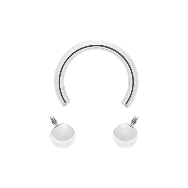 Circular Titanium Barbell - Threaded