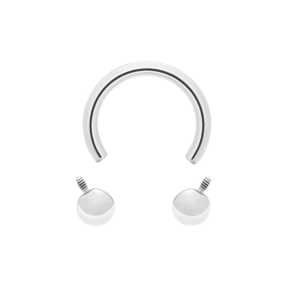 Circular Titanium Barbell - Threaded