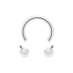 Circular Titanium Barbell - Threaded
