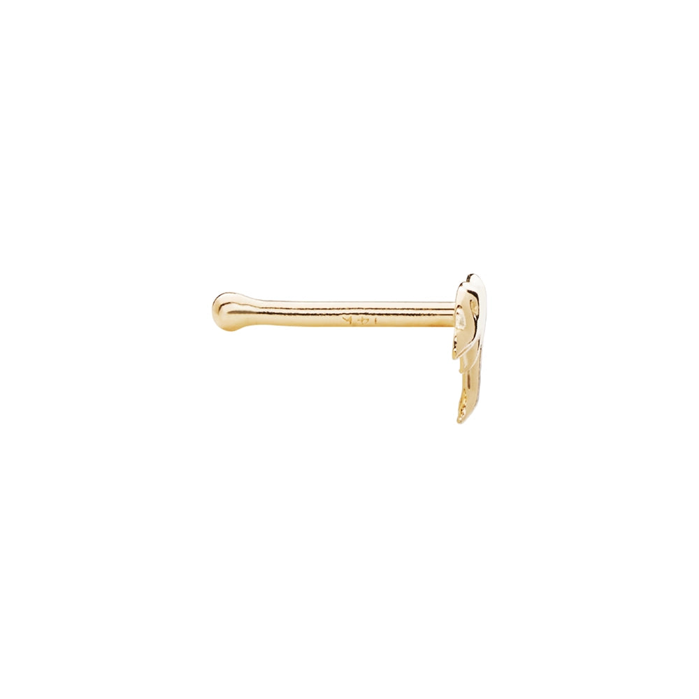 Gold Dolphin Nostril Stud