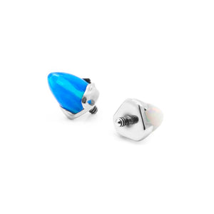 Bullet-Cut Opal Titanium Top - Threaded