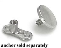 Flat Disk Titanium Top - Threaded