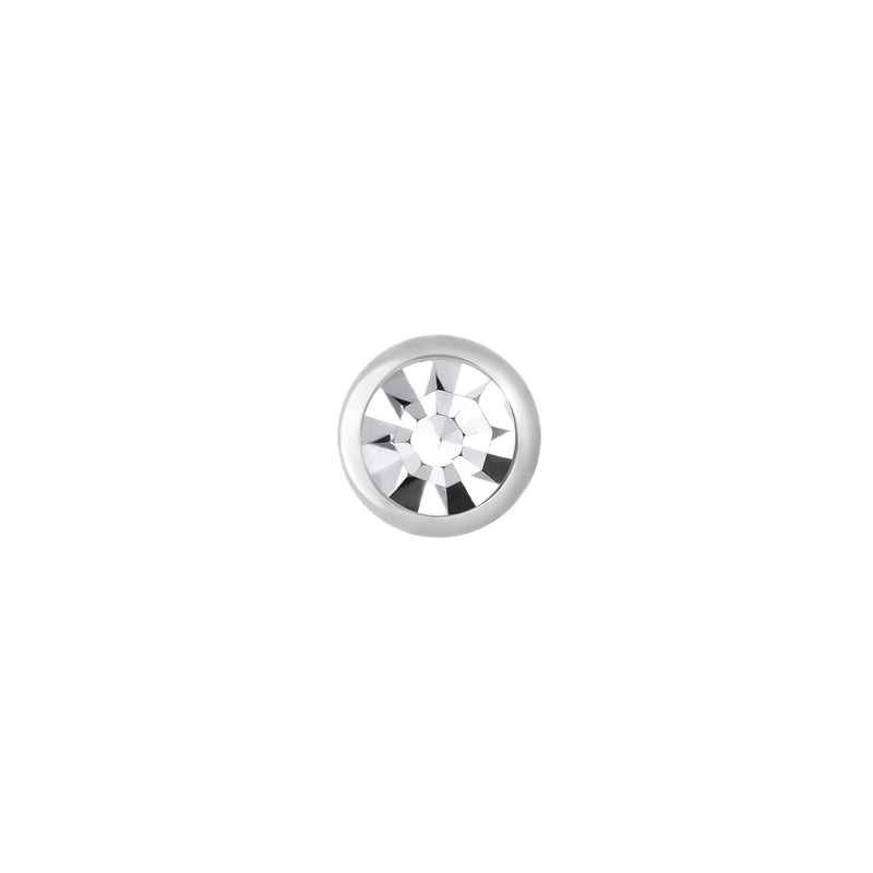 Steel Bezel Gem Top - Internally Threaded