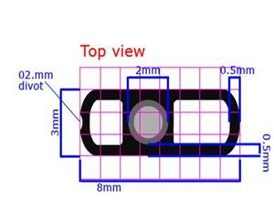 Dermal Titanium Anchor with Square Base