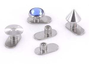 Titanium Dermal Anchor with Solid Base