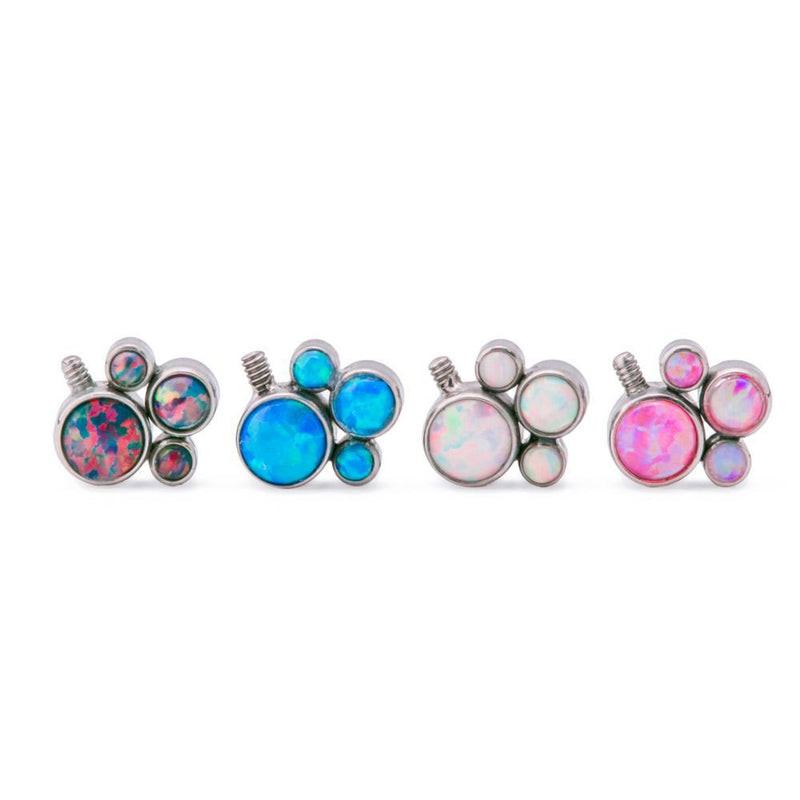 Opal Cluster Titanium Top - Threaded