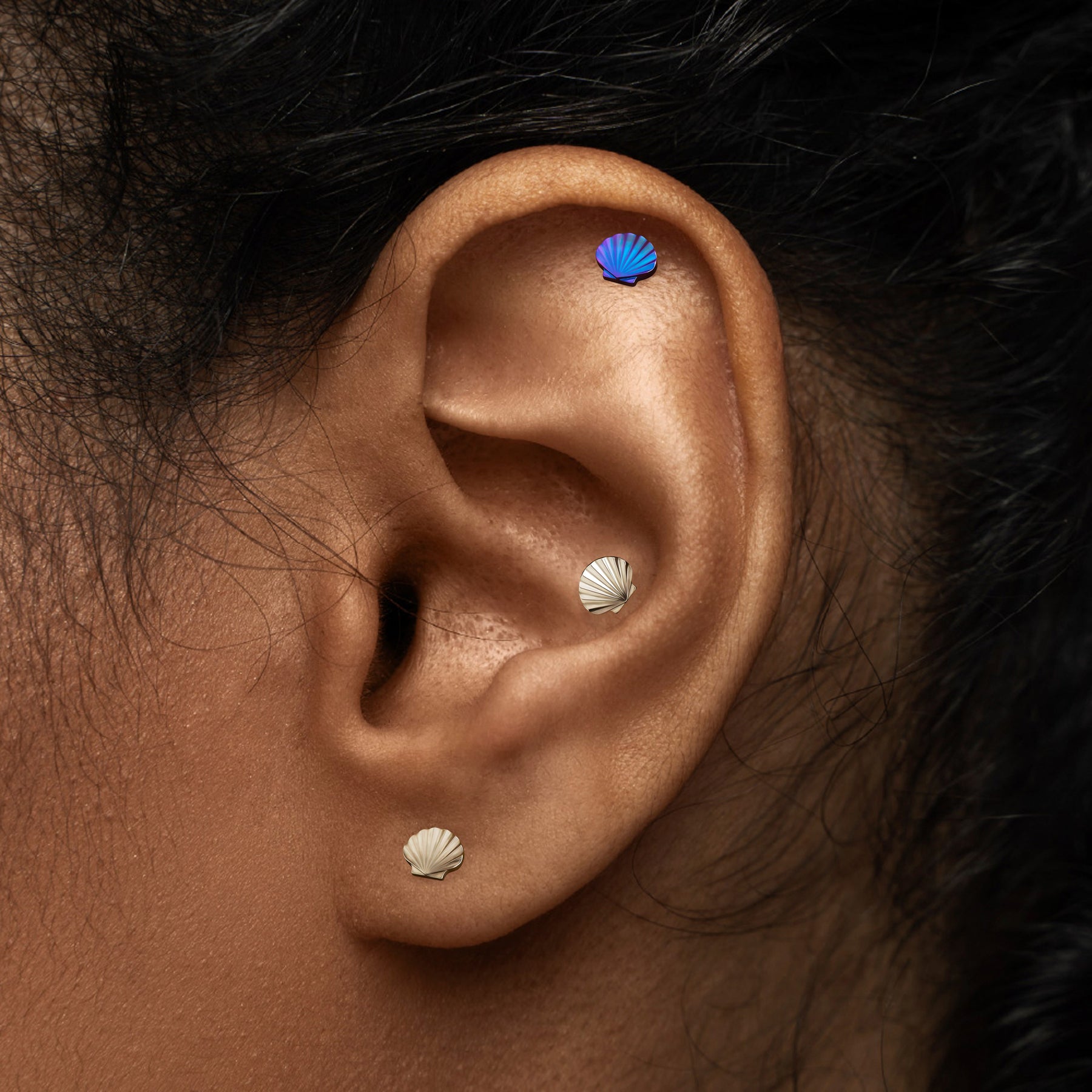 Seashell Titanium Top - Threaded