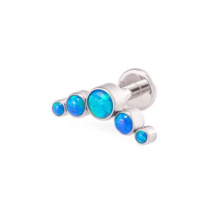 Crescent Opal Cluster Top - Threaded