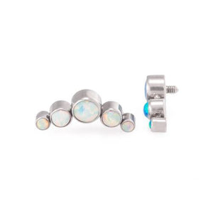 Crescent Opal Cluster Top - Threaded