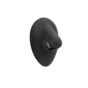 Gold Fixed Bead Nostril Ring