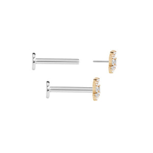 Gold Pinwheel Top - Threadless