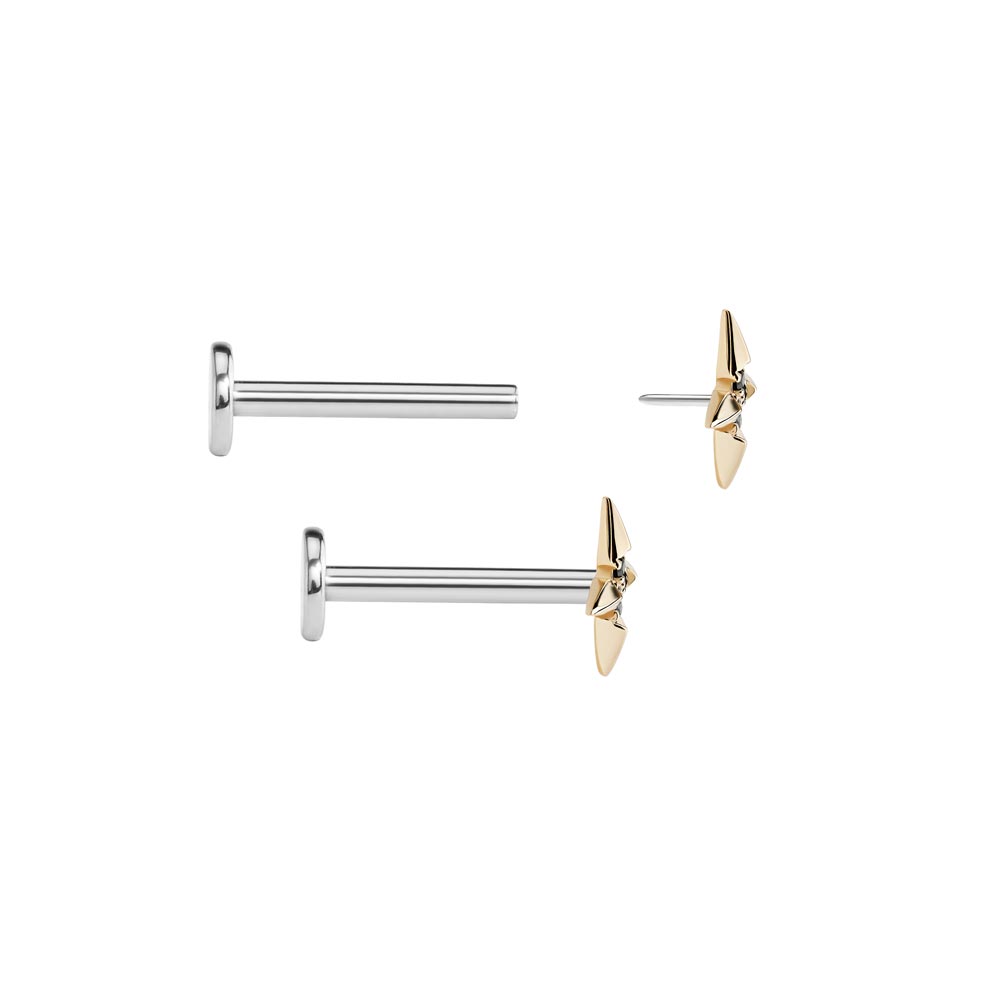 Gold Shuriken Top - Threadless